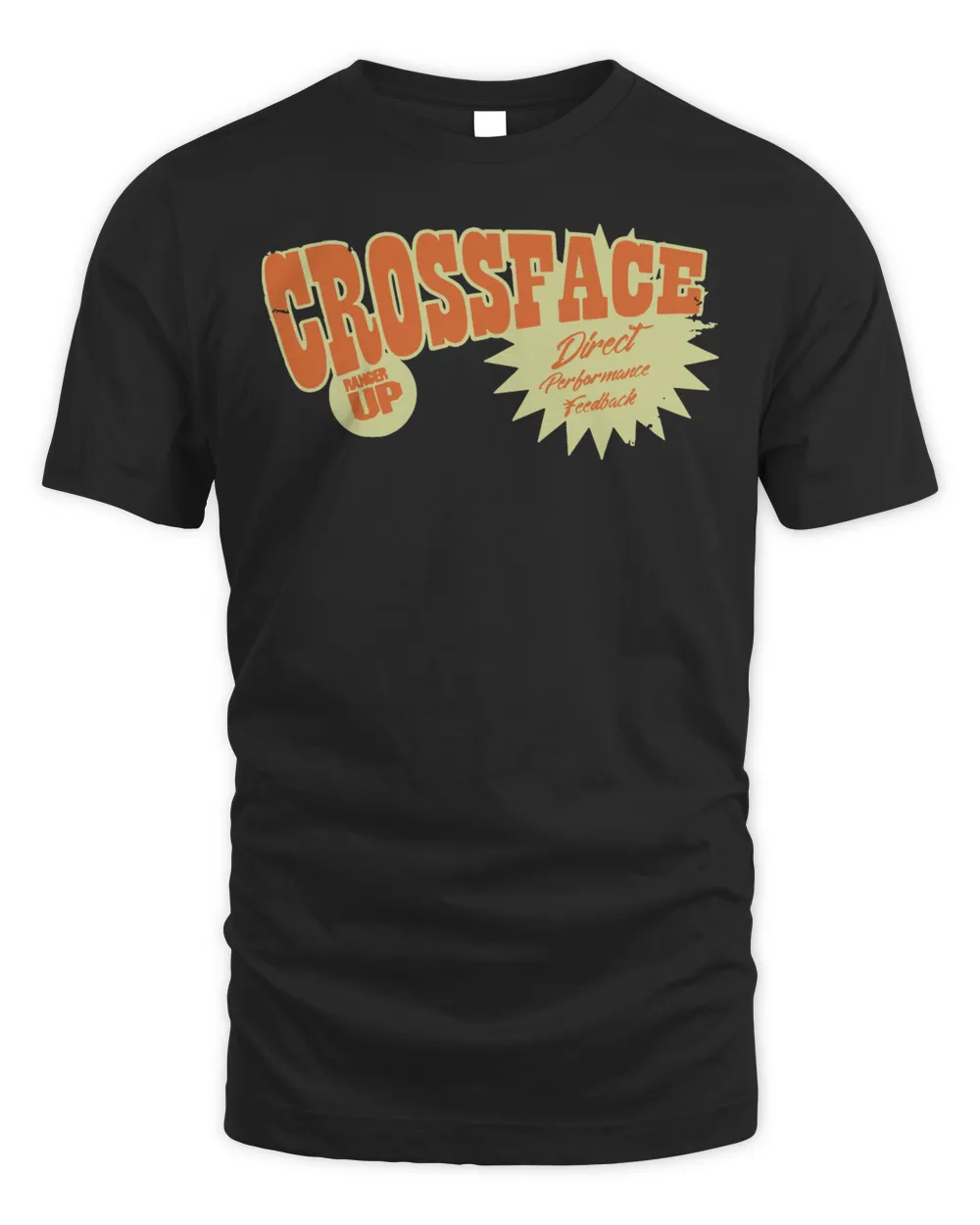 Ranger Up Apparel Crossface Wrestling Shirt Unisex Standard T-Shirt black s