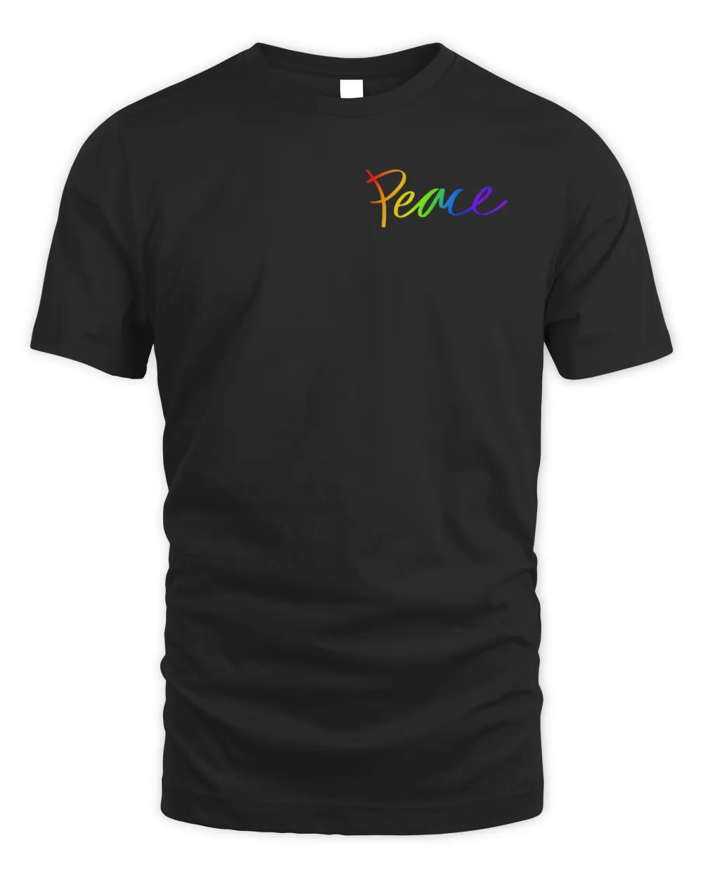 Erick Khan Merch Peace Symbol Shirt Unisex Standard T-Shirt black s