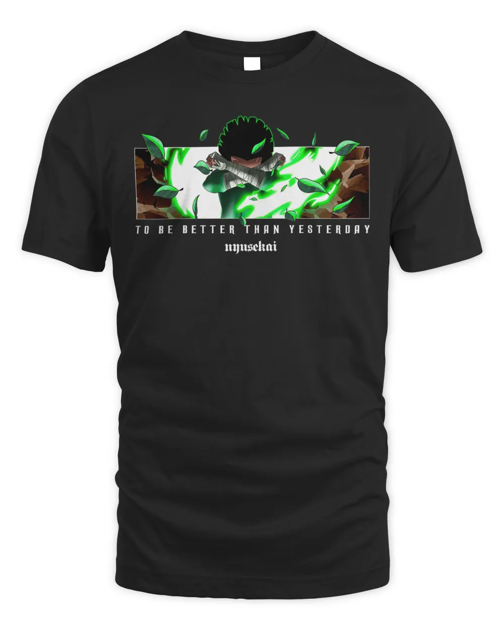 Nyusekai Clothing Rock Lee X Dragon - Naruto Shippuden Shirt Unisex Standard T-Shirt black s