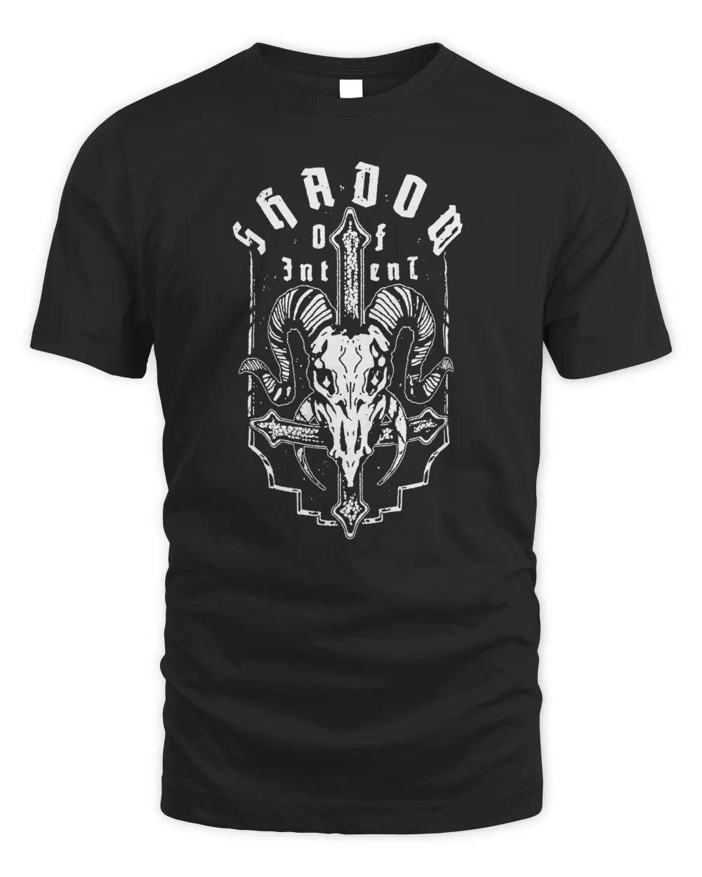 Shadow Of Intent Merch Goat Skull Shirt Unisex Standard T-Shirt black s