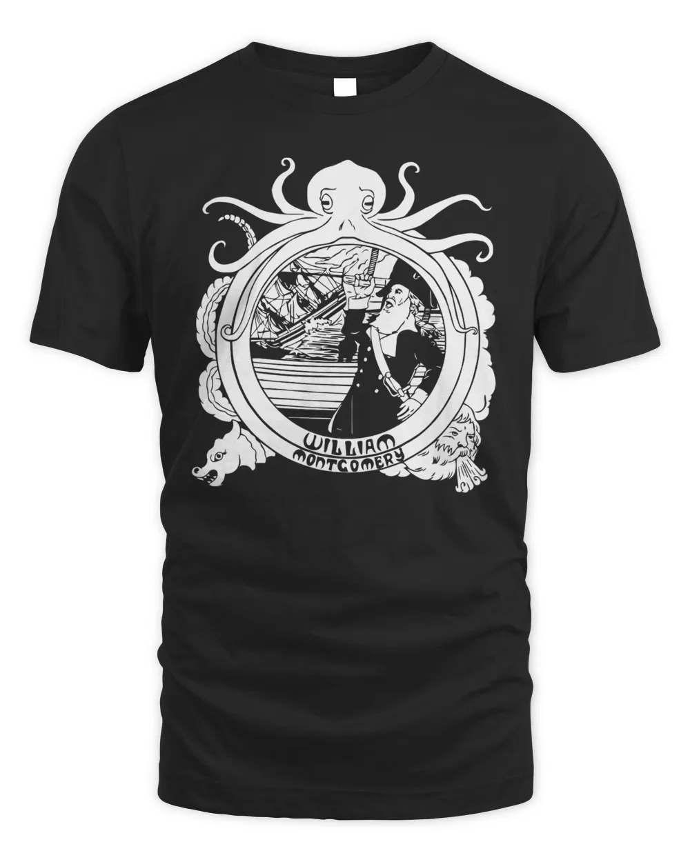 Kill Tony Merch William Montgomery Sail Away Shirt Unisex Standard T-Shirt black s