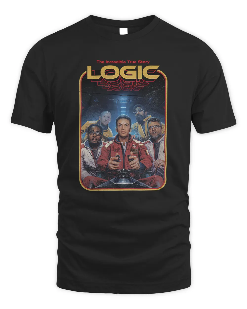 Logic Merch 80s Vhs Shirt Unisex Standard T-Shirt black s