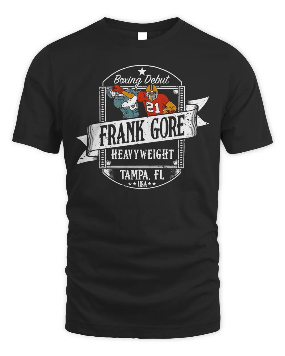 Frank Gore Boxing Debut Shirt Unisex Standard T-Shirt black s