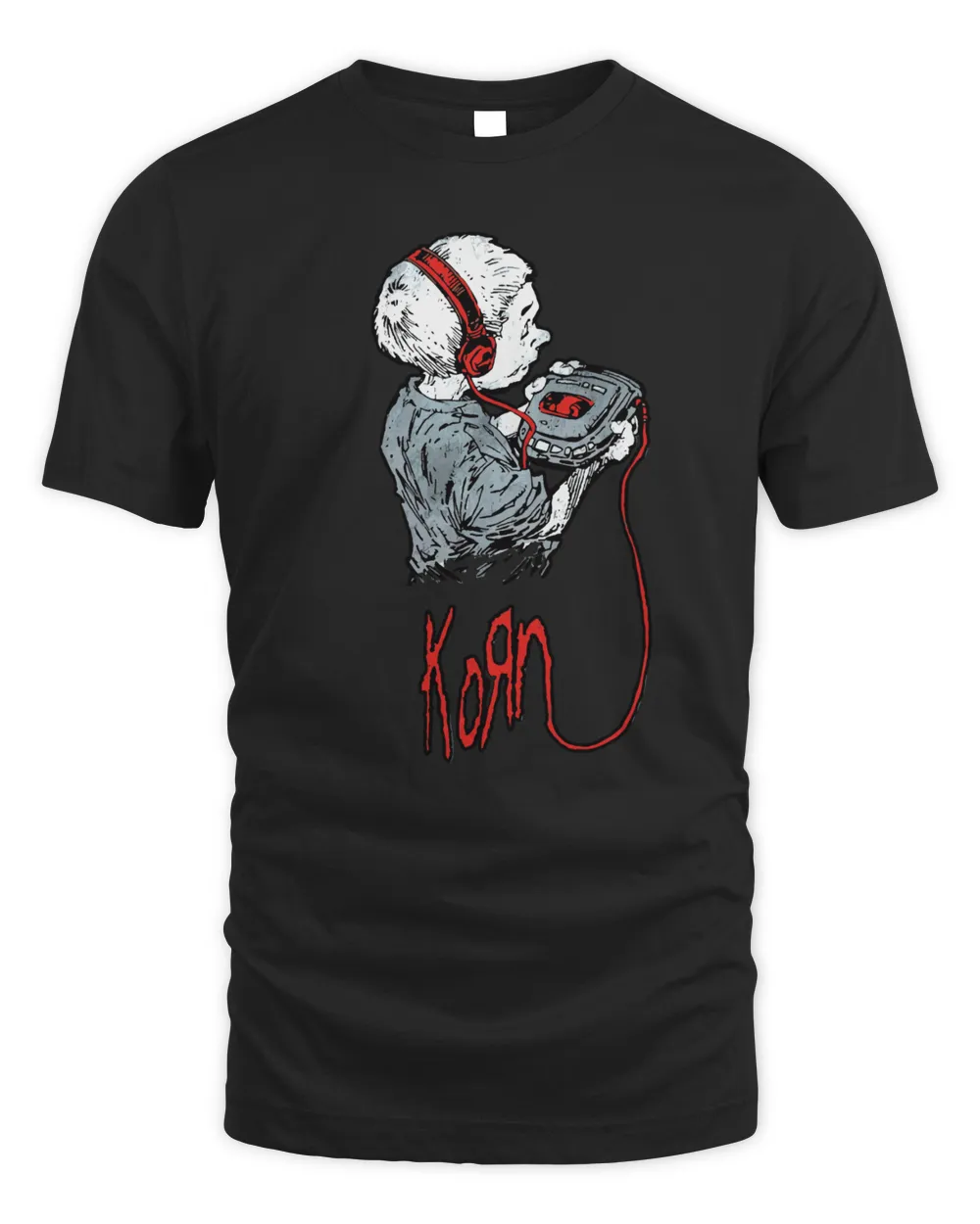 Korn Merch Ftl Walkman Shirt Unisex Standard T-Shirt black s