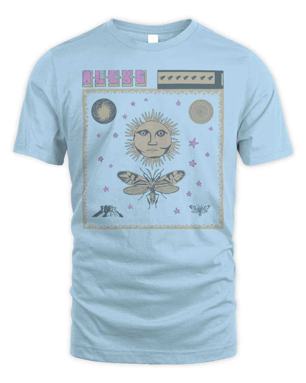 Alex G Merch Moth Shirt Unisex Standard T-Shirt light-blue s