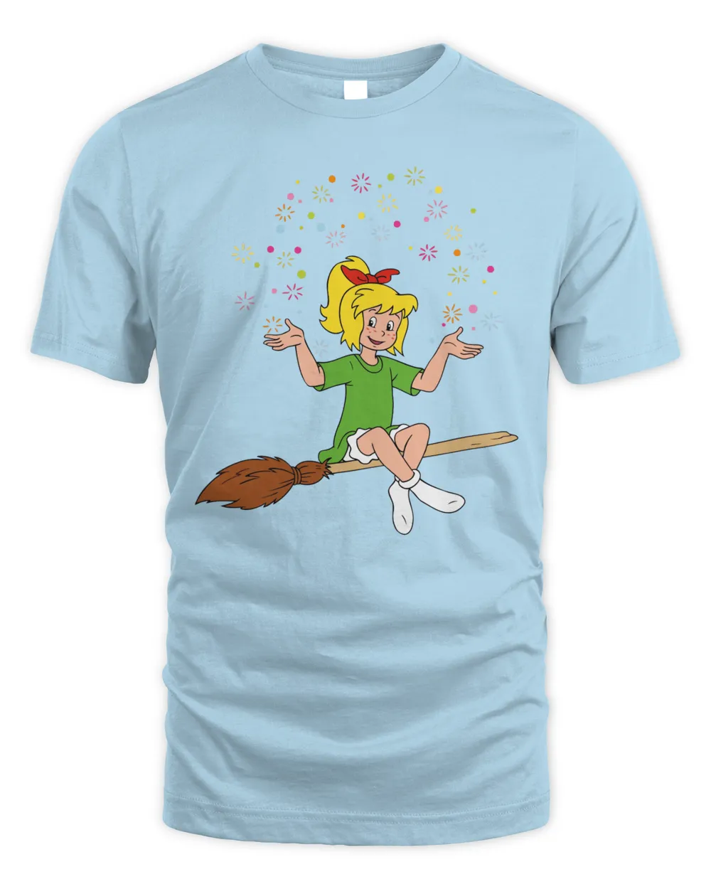 Bibi Blocksberg Merch Sitzt Auf Kartoffelbrei Sterne Shirt Unisex Standard T-Shirt light-blue s