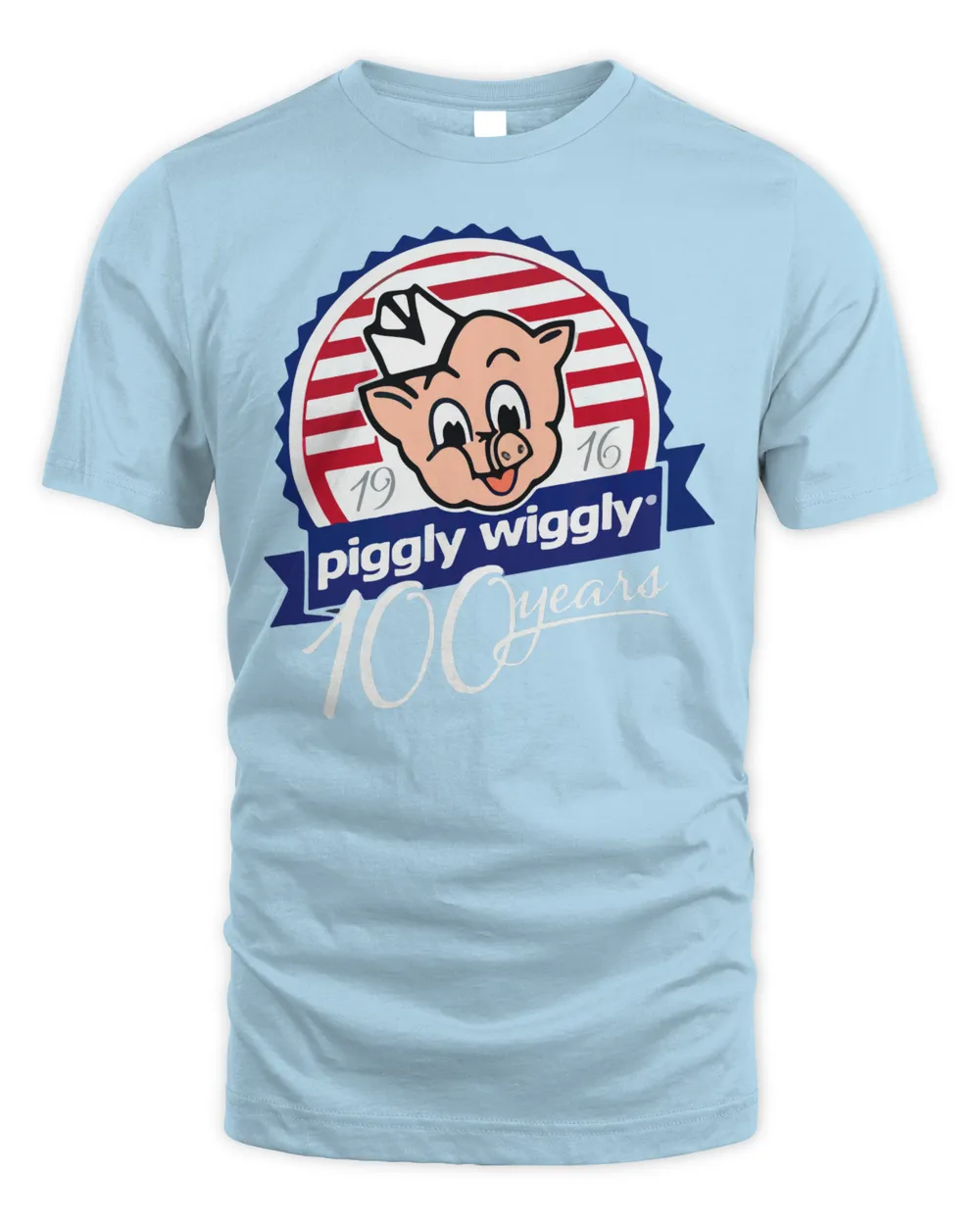 Piggly Wiggly Merchandise 100 Years Shirt Unisex Standard T-Shirt light-blue s