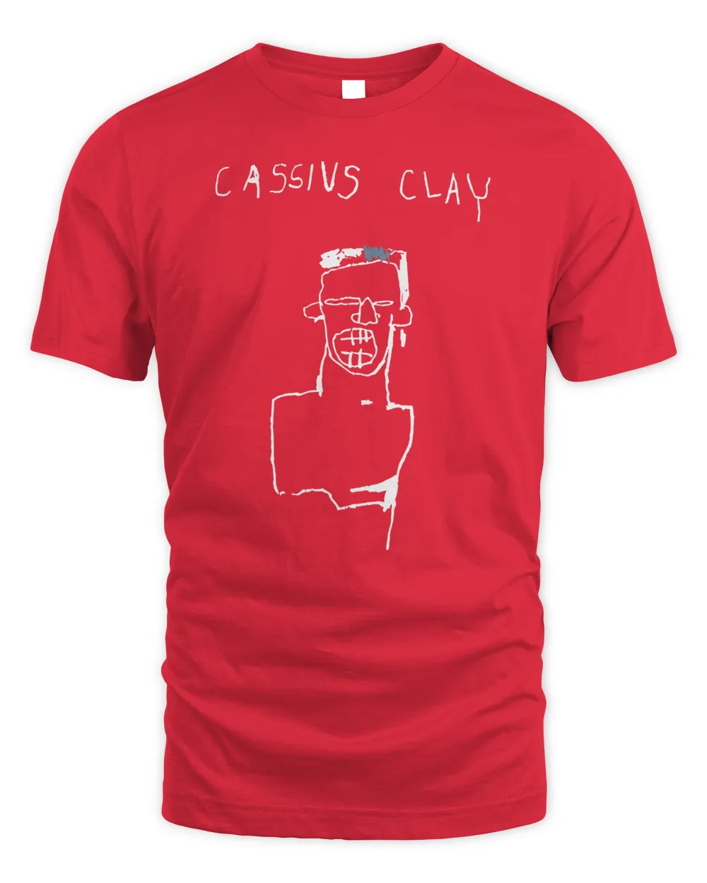 Basquiat Clothing Cassius Clay Shirt Unisex Standard T-Shirt red s