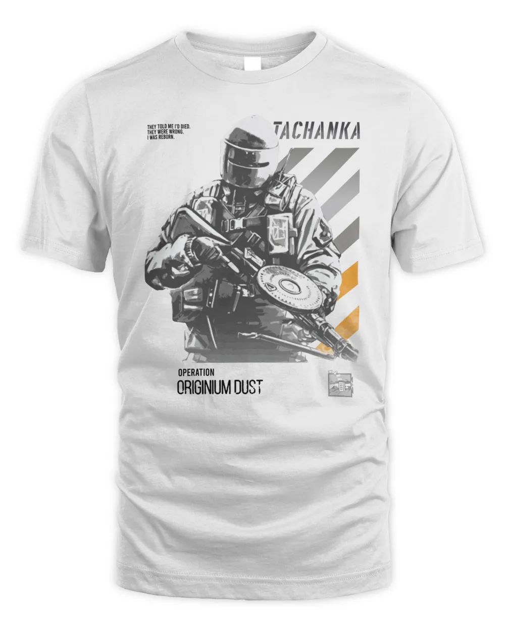 R6 Merch Tachanka Arknights Shirt Unisex Standard T-Shirt white s