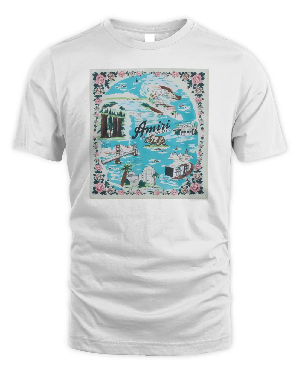 Amiri Clothing California Shirt Unisex Standard T-Shirt white s