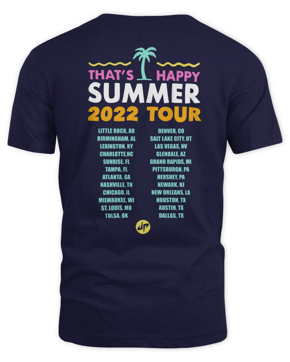 Dude Perfect Merch That's Happy Tour Shirt Unisex Standard T-Shirt navy s