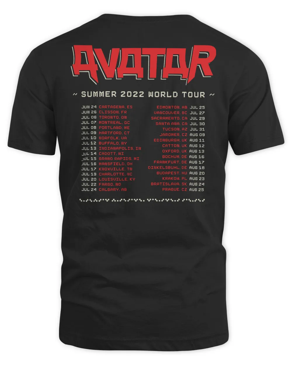 Avatar band t shirt clearance