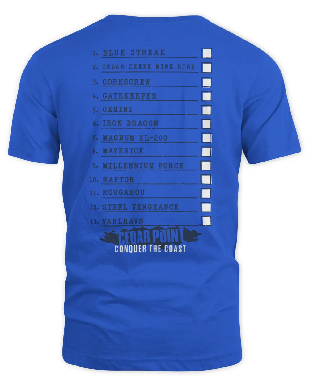 Cedar Point Merchandise Coasting Through Life Shirt Unisex Standard T-Shirt royal s