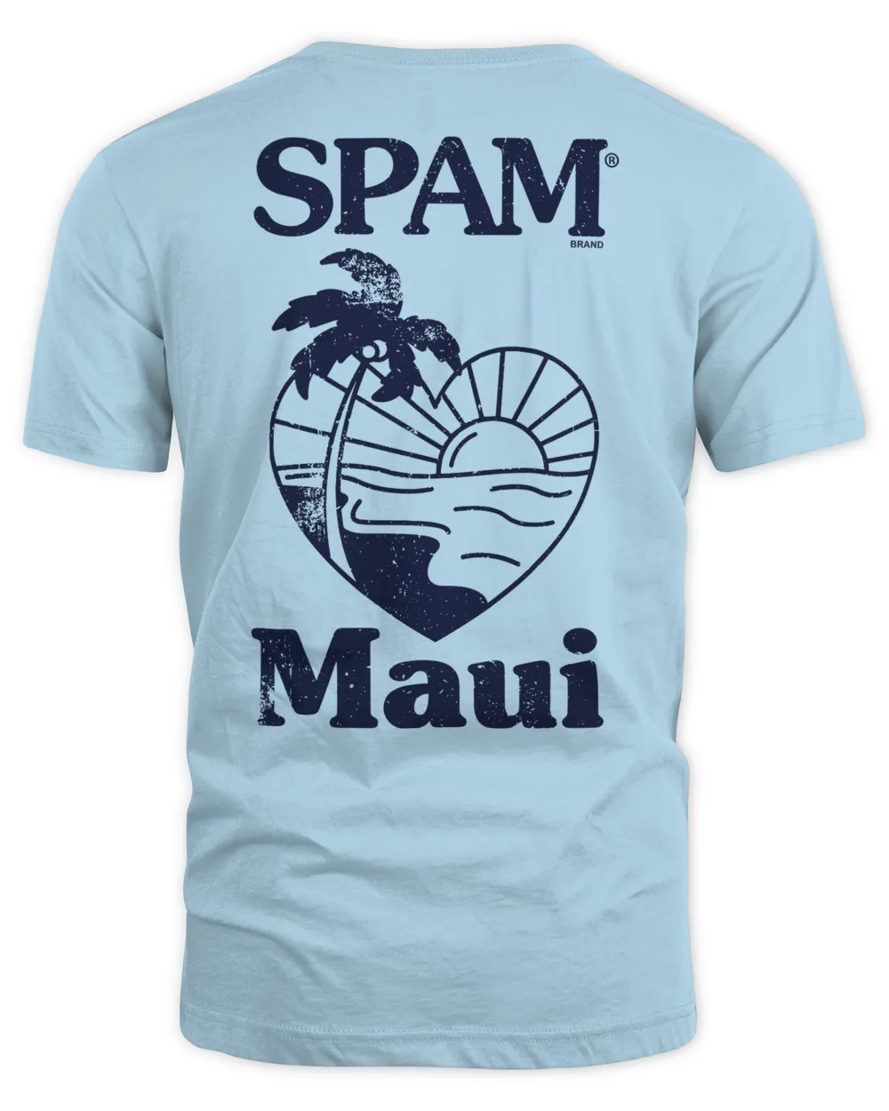 Spam Brand Loves Maui Shirt Unisex Standard T-Shirt light-blue s