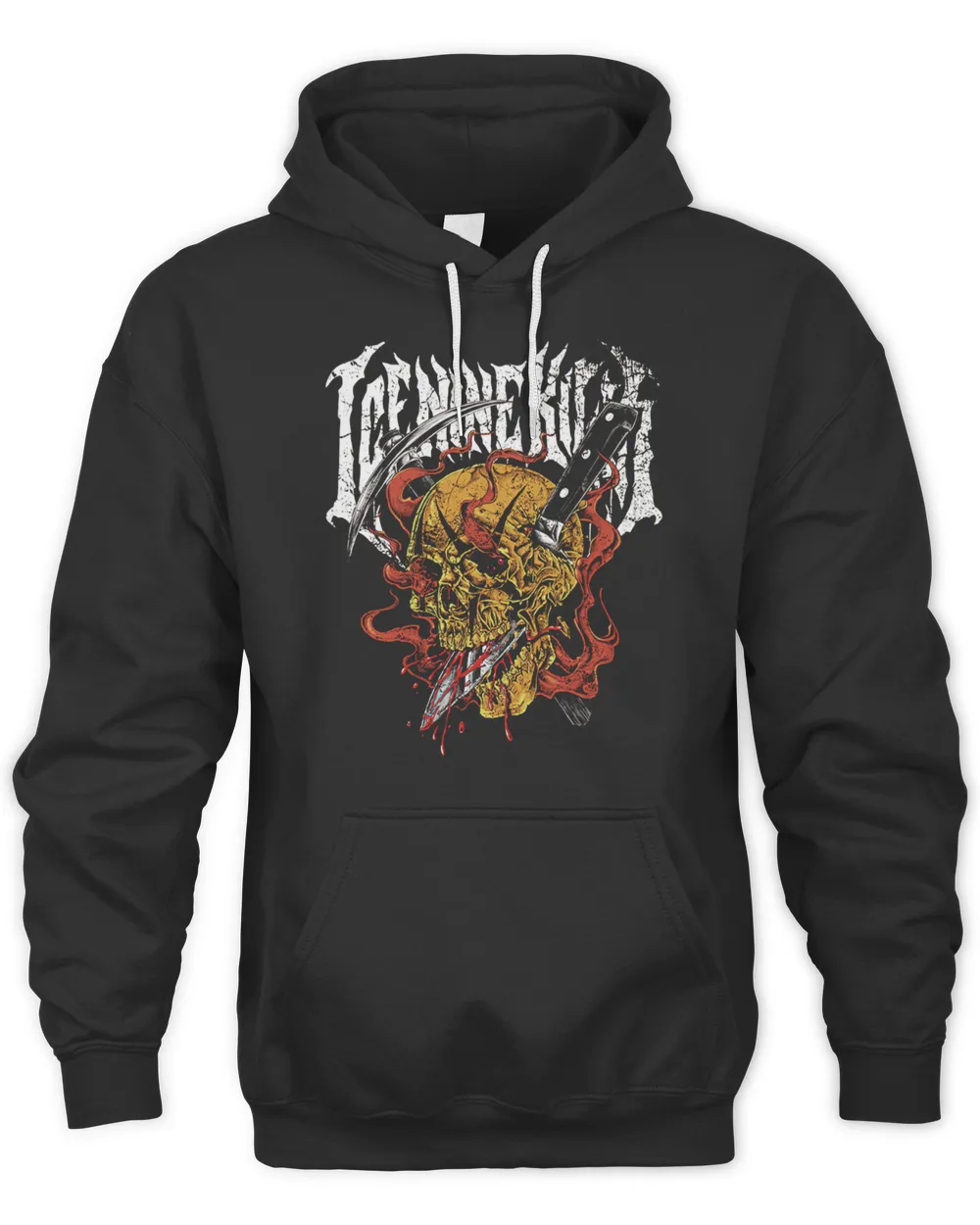 Trinity Of Terror Tour Merch Ink Axe Shirt Unisex Hoodie black s