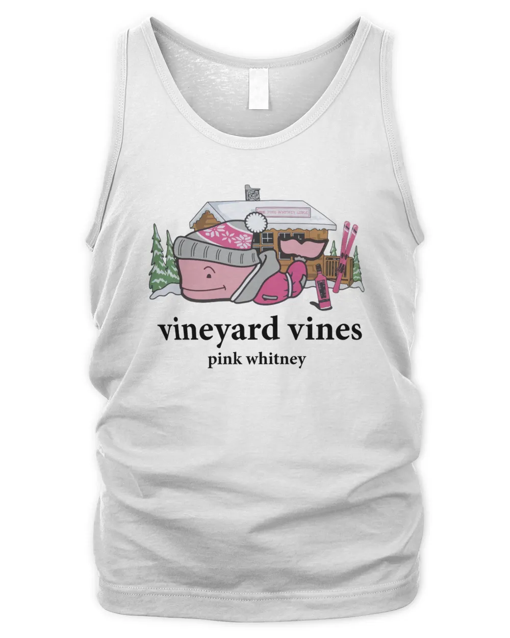 Pink Whitney Merch Vineyard Vines Ski Lodge Shirt Men's Tank Top white s