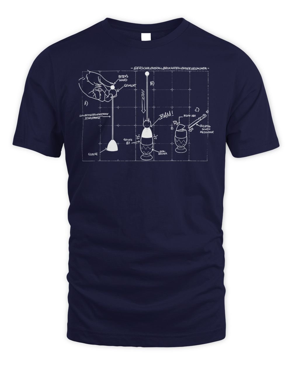 Pietsmiet Merch Eierschalensollbruch Shirt Unisex Standard T-Shirt navy s