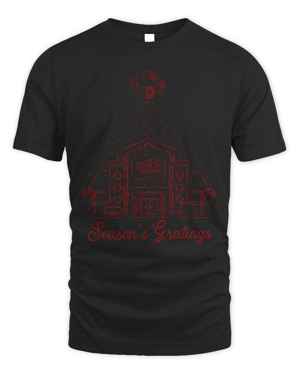 Olive Garden Merch Season's Gratings Shirt Unisex Standard T-Shirt black s