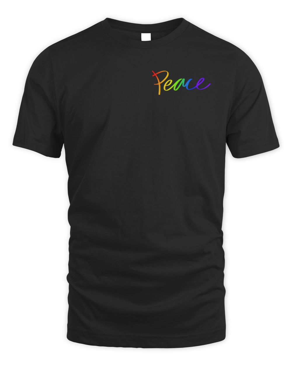 Erick Khan Merch Peace Symbol Shirt Unisex Standard T-Shirt black s