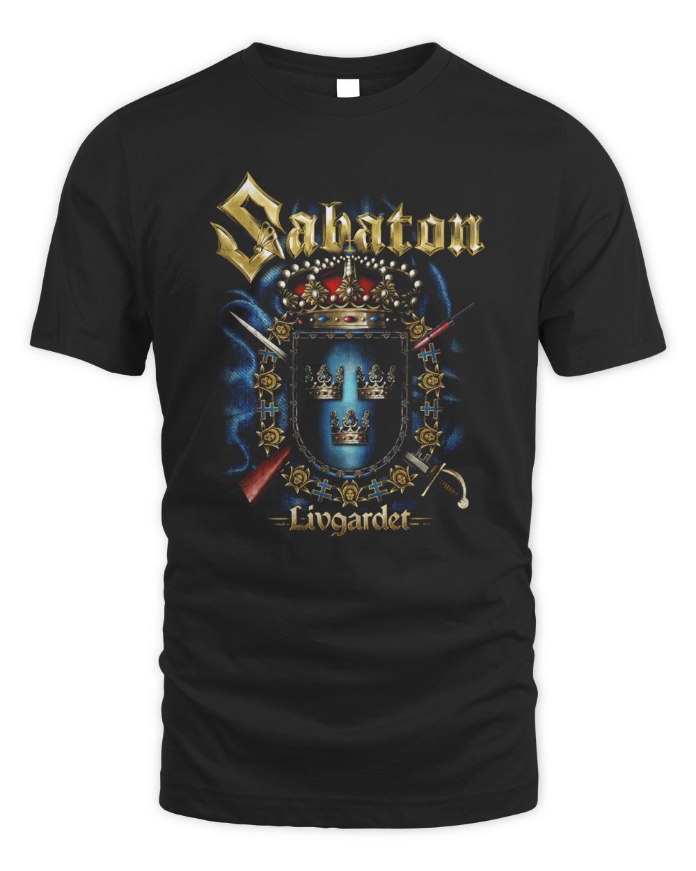 Sabaton Merch Livgardet Shirt Unisex Standard T-Shirt black s