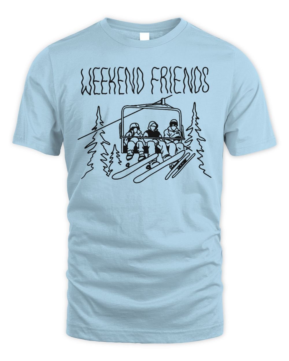 Goth Babe Merch Weekend Friends Shirt Unisex Standard T-Shirt light-blue s