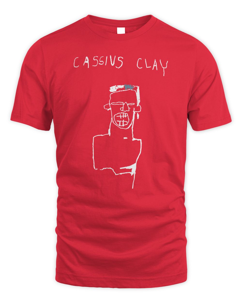 Basquiat Clothing Cassius Clay Shirt Unisex Standard T-Shirt red s