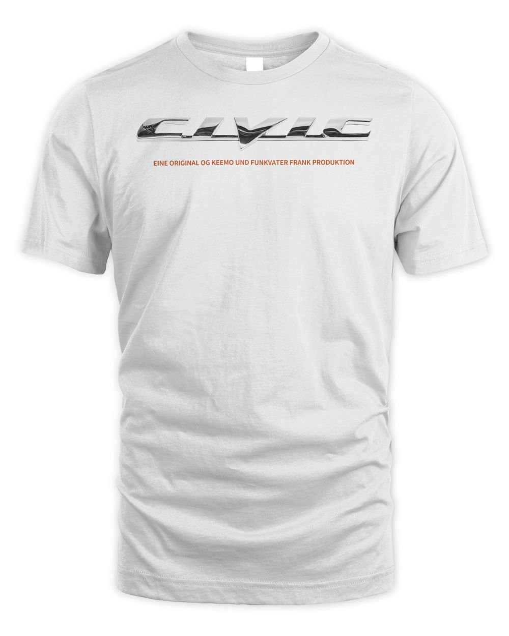 Og Keemo Merch Civic Shirt Unisex Standard T-Shirt white s