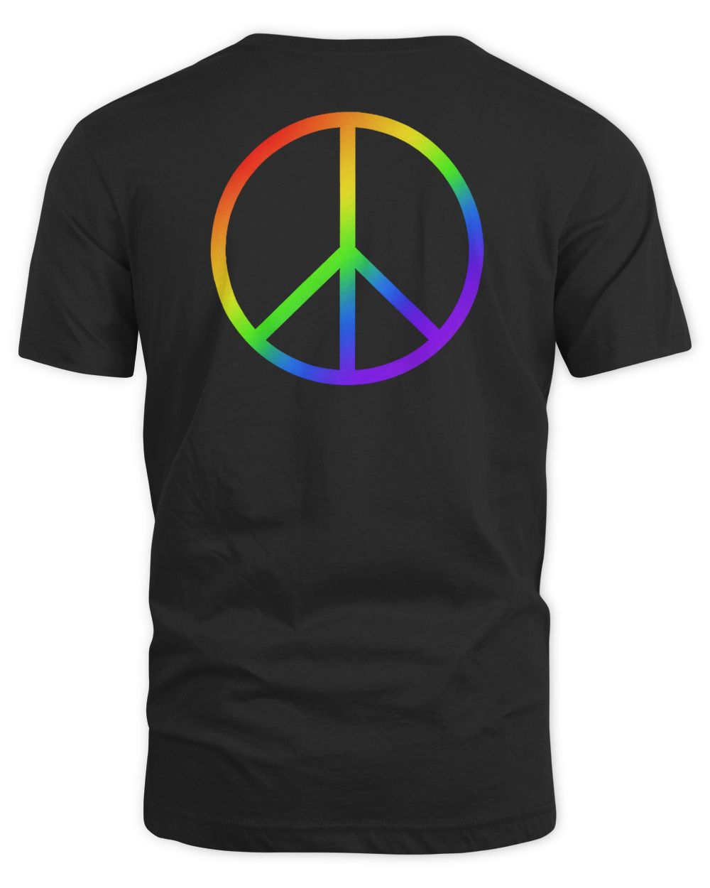 Erick Khan Merch Peace Symbol Shirt Unisex Standard T-Shirt black s