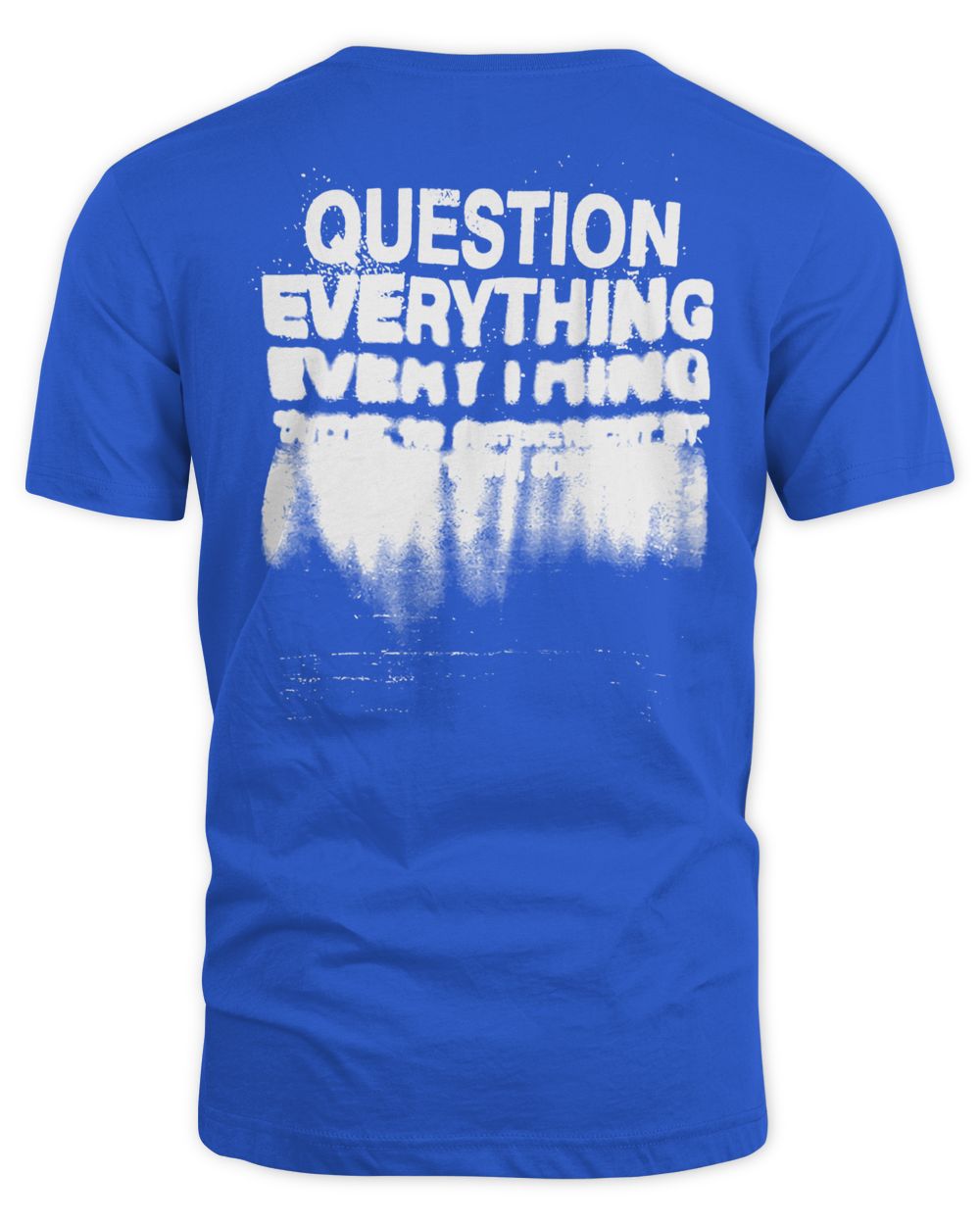 Cultish Clothing Distorted Shirt Unisex Standard T-Shirt royal s