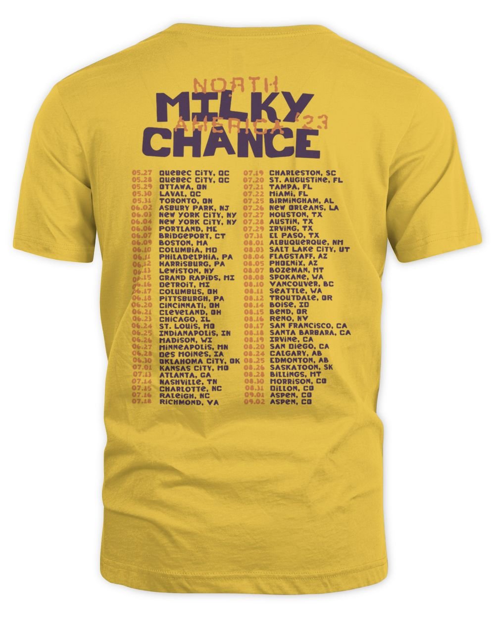 Milky Chance Merch Cowboy 2023 Tour Shirt Unisex Standard T-Shirt daisy s