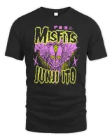 Junji Ito Merch Misfits X Junji Ito Skull Shirt Unisex Standard T-Shirt black s