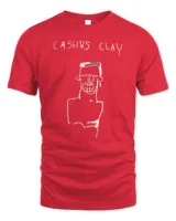 Basquiat Clothing Cassius Clay Shirt Unisex Standard T-Shirt red s