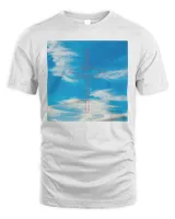 Thirty Seconds to Mars Merch It's the End of the World but It's a Beautiful Day Sky Shirt Unisex Standard T-Shirt white s