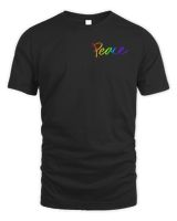 Erick Khan Merch Peace Symbol Shirt Unisex Standard T-Shirt black s