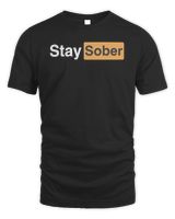 Daydrian Harding Merch Stay Sober Shirt Unisex Standard T-Shirt black s