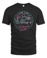 Fortunate Youth Merch Live Life Neon Shirt Unisex Standard T-Shirt black s